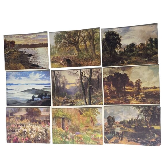 Note Card Blank Nature Scenery Veterans Foreign Affairs VFW 1990 Law Enforcemen - Picture 1 of 11